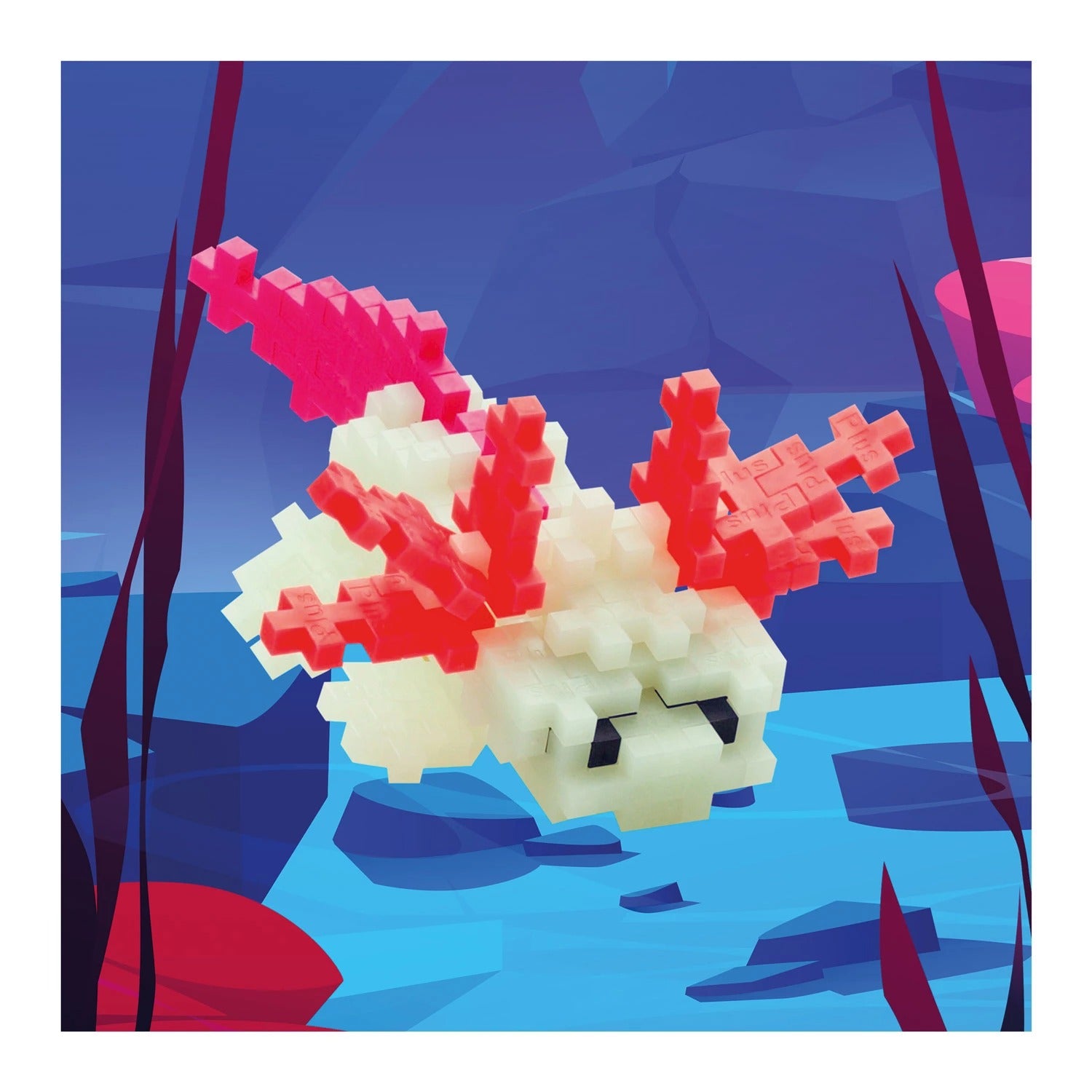 PLUS PLUS - Mini-Bausteine 100 Stück Axolotl