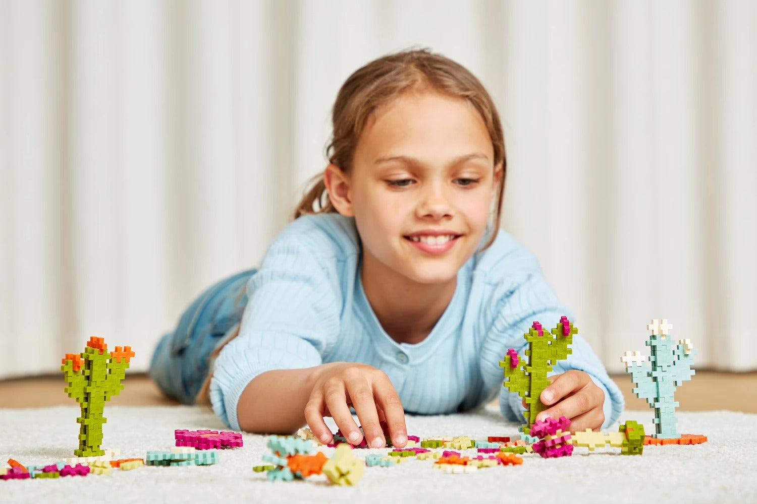 PLUS PLUS - Mini-Bausteine Puzzle Blumen 240 Teile