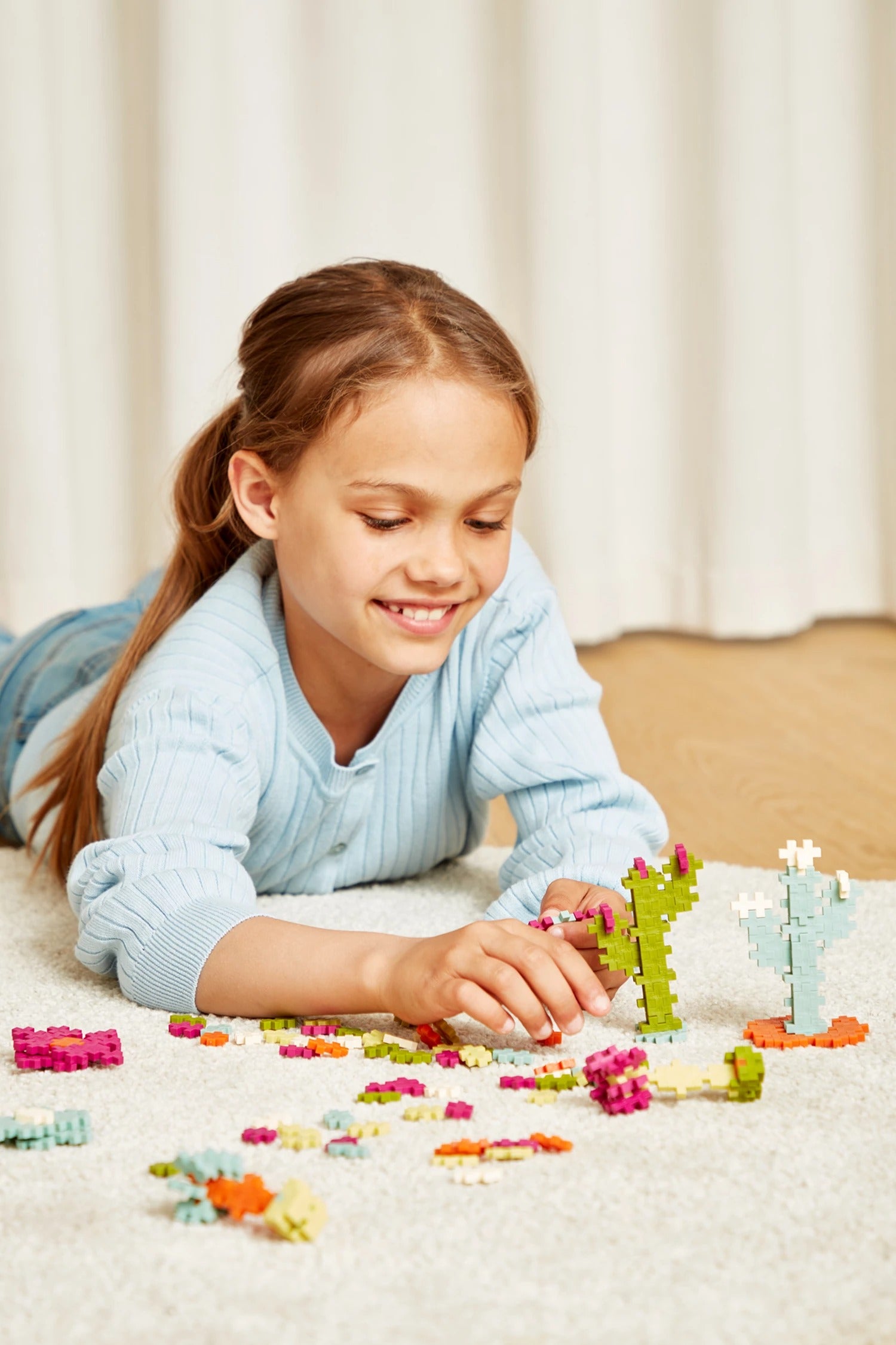 PLUS PLUS - Mini-Bausteine Puzzle Blumen 240 Teile