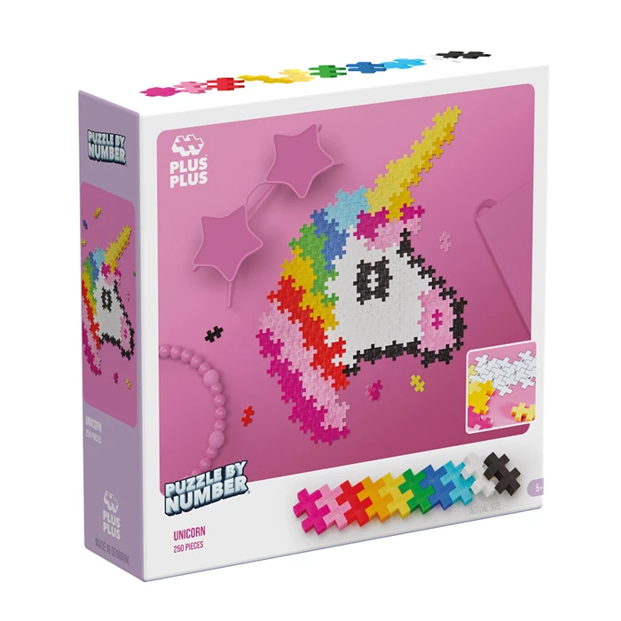 PLUS PLUS - Kreativ Bausteine 250 Stück Einhorn