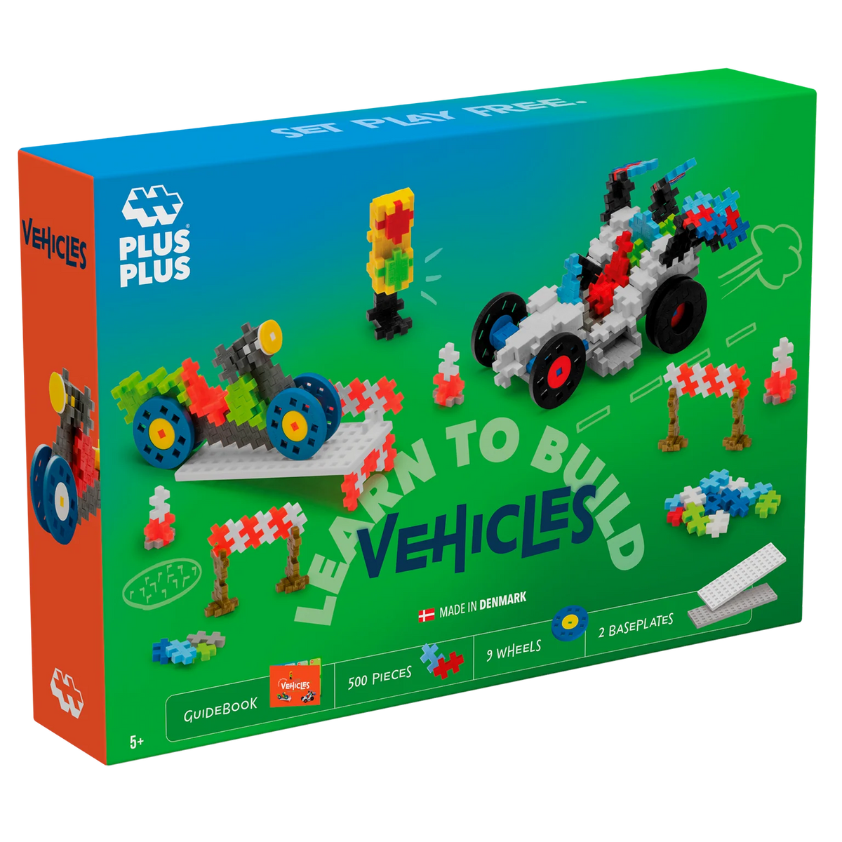 PLUS PLUS - Kreativ Bausteine 500 Stück GO! Fahrzeuge