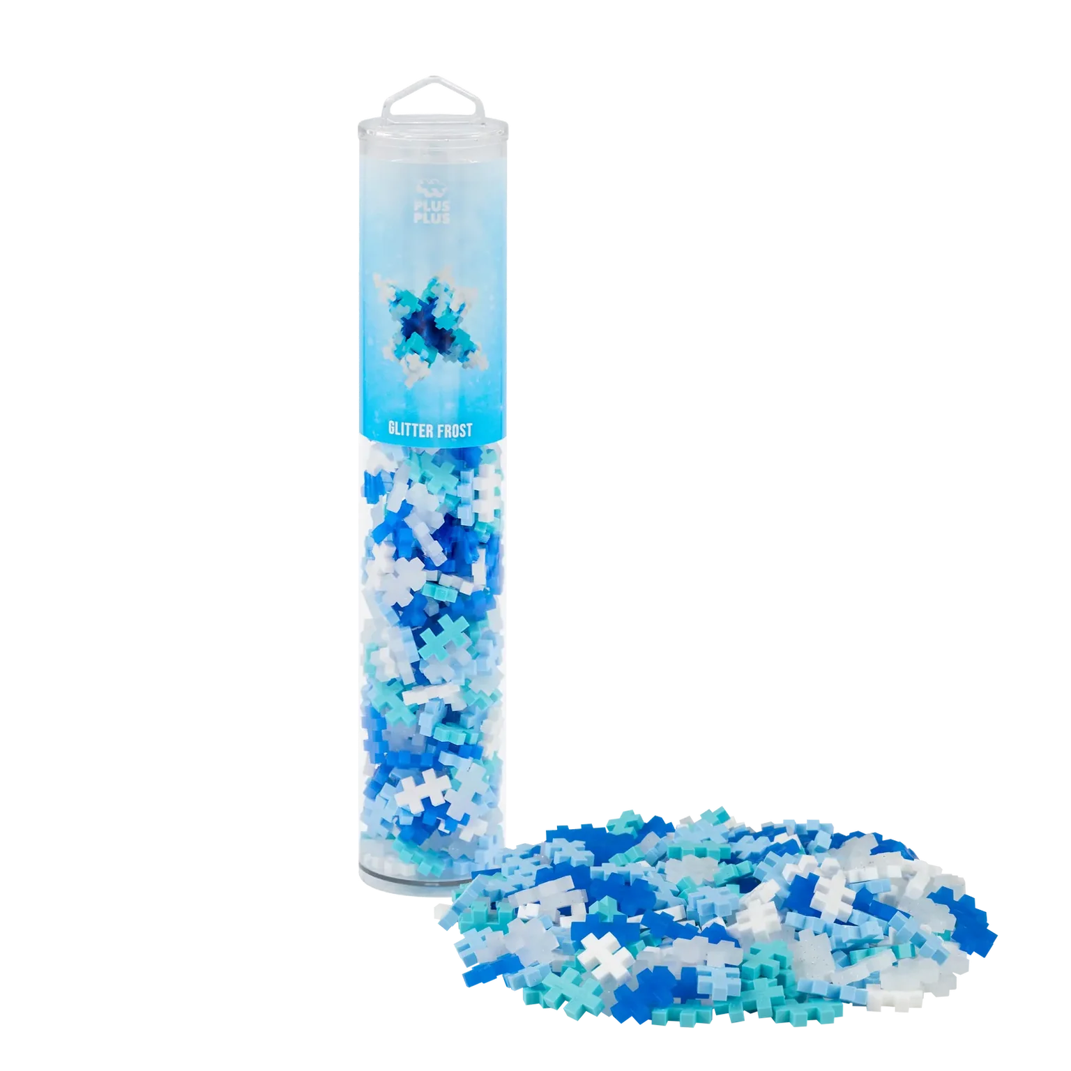 PLUS PLUS - Kreativ Bausteine Puzzle Glitzer Frost 240 Teile