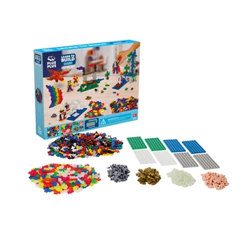 PLUS PLUS - Kreativ Bausteine 1200 Stück Basic Super Set