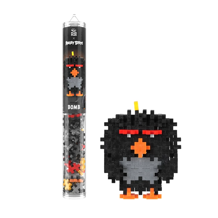 PLUS PLUS - Kreativ Bausteine 110 Stück Angry Birds Bomb