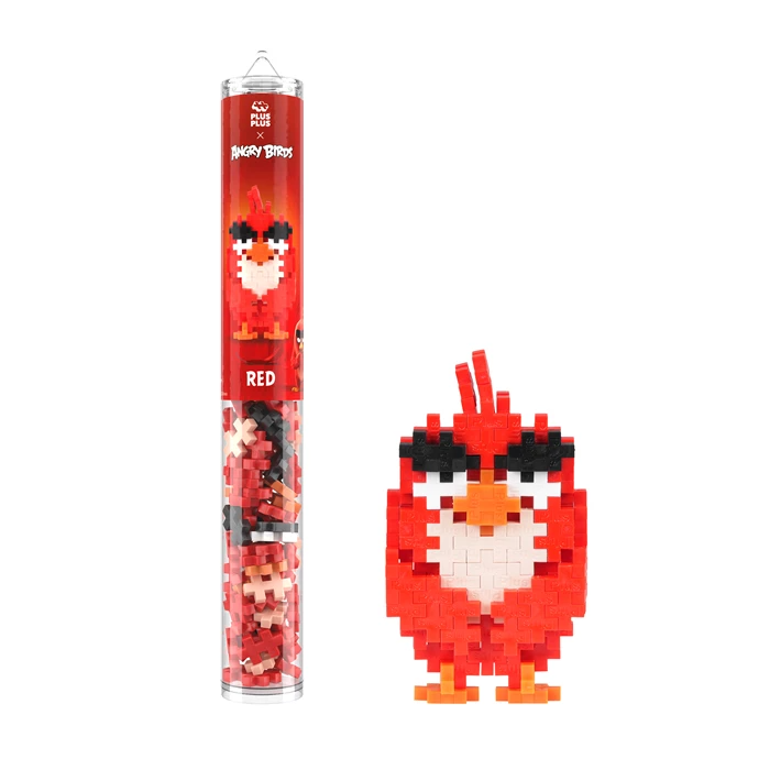 PLUS PLUS - Kreativ Bausteine 110 Stück Angry Birds Red