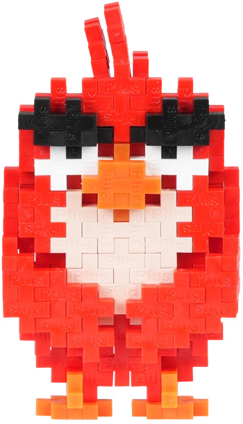 PLUS PLUS - Kreativ Bausteine 110 Stück Angry Birds Red
