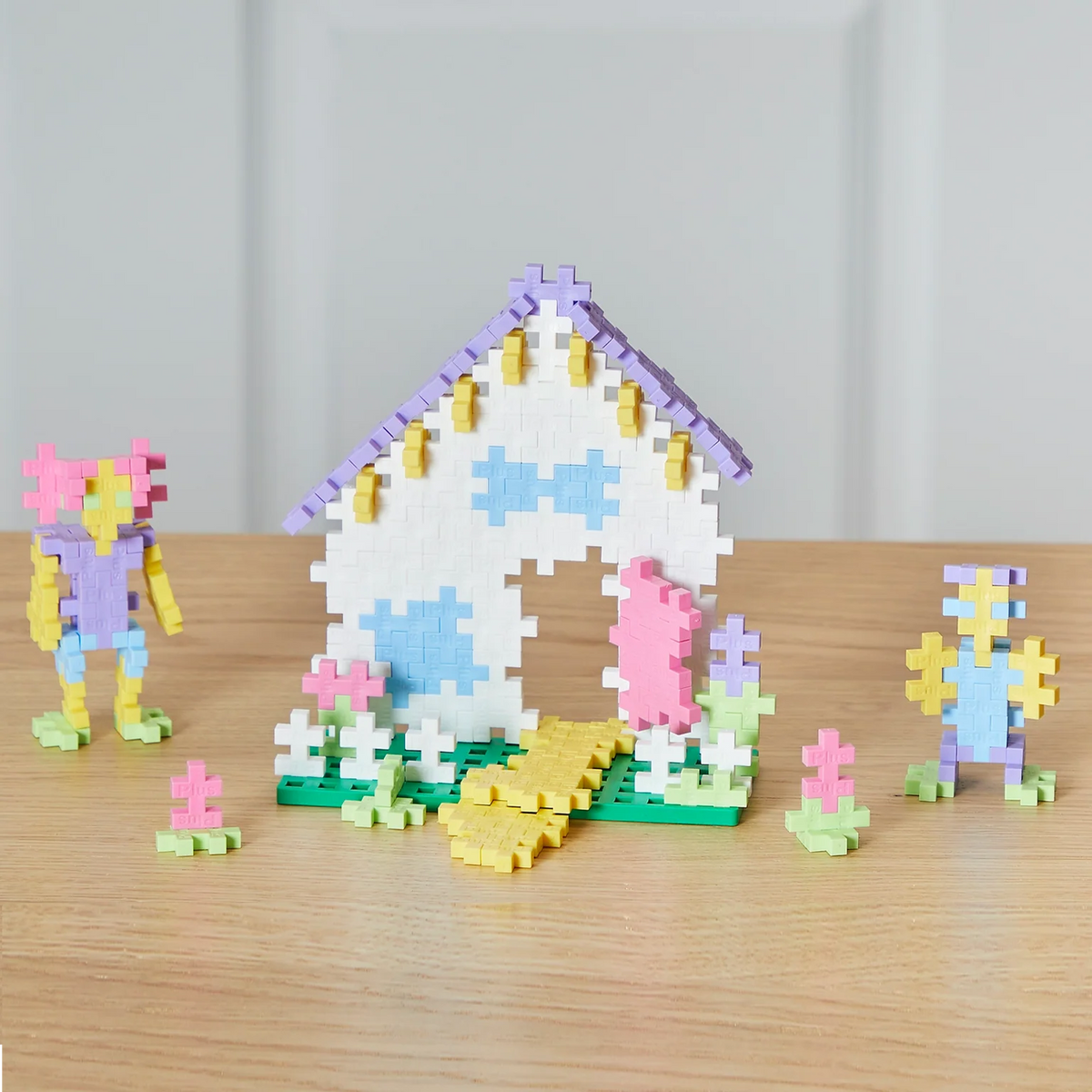 PLUS PLUS - Kreativ Bausteine 1200 Stück Pastell Super Set