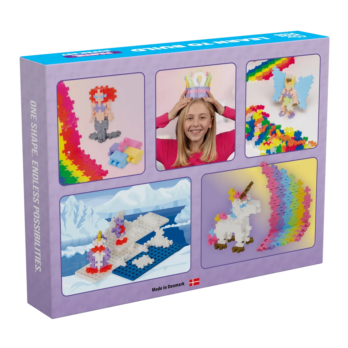 PLUS PLUS - Kreativ Bausteine 1200 Stück Pastell Super Set