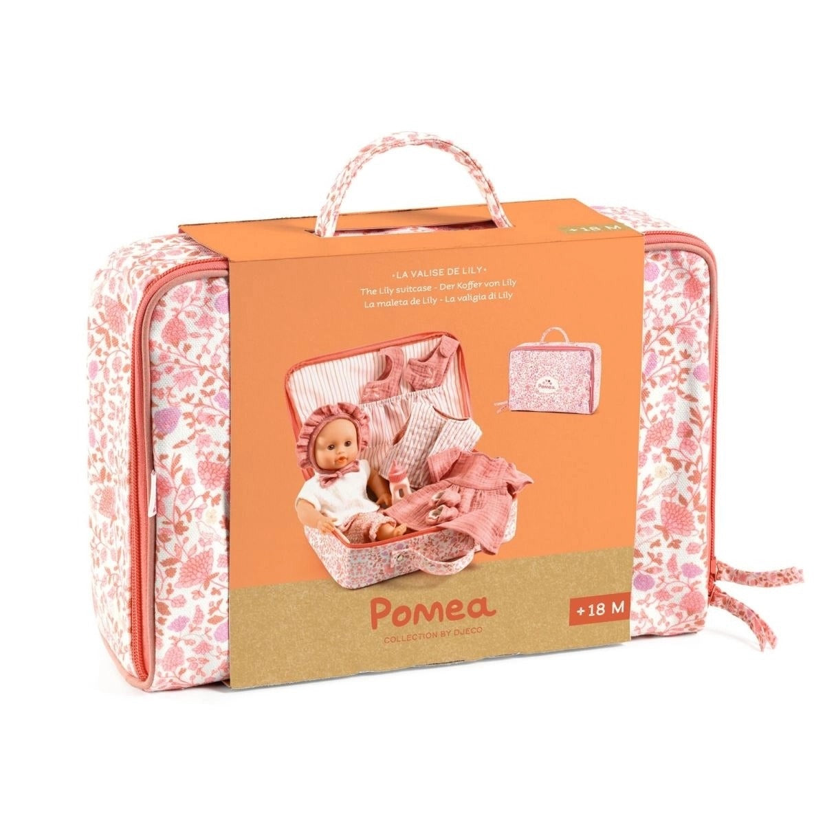 Djeco - Puppe Pomea Lily im Koffer