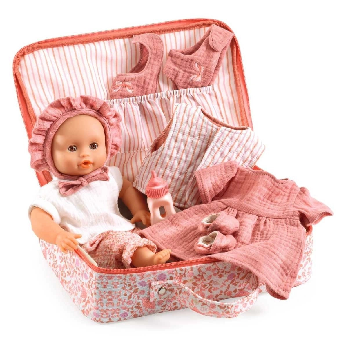 Djeco - Puppe Pomea Lily im Koffer