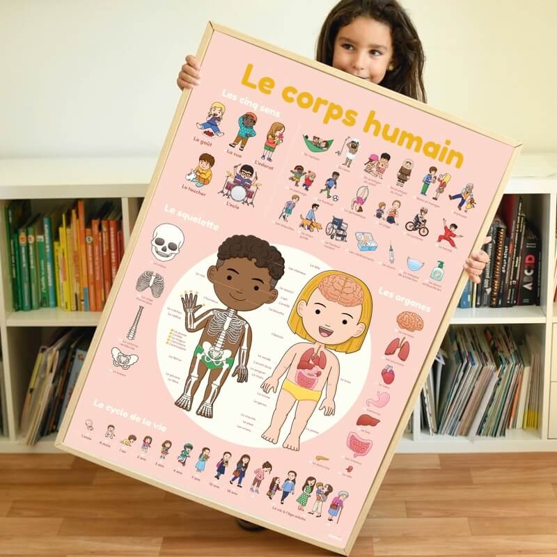 Poppik - Stickerposter Human Body