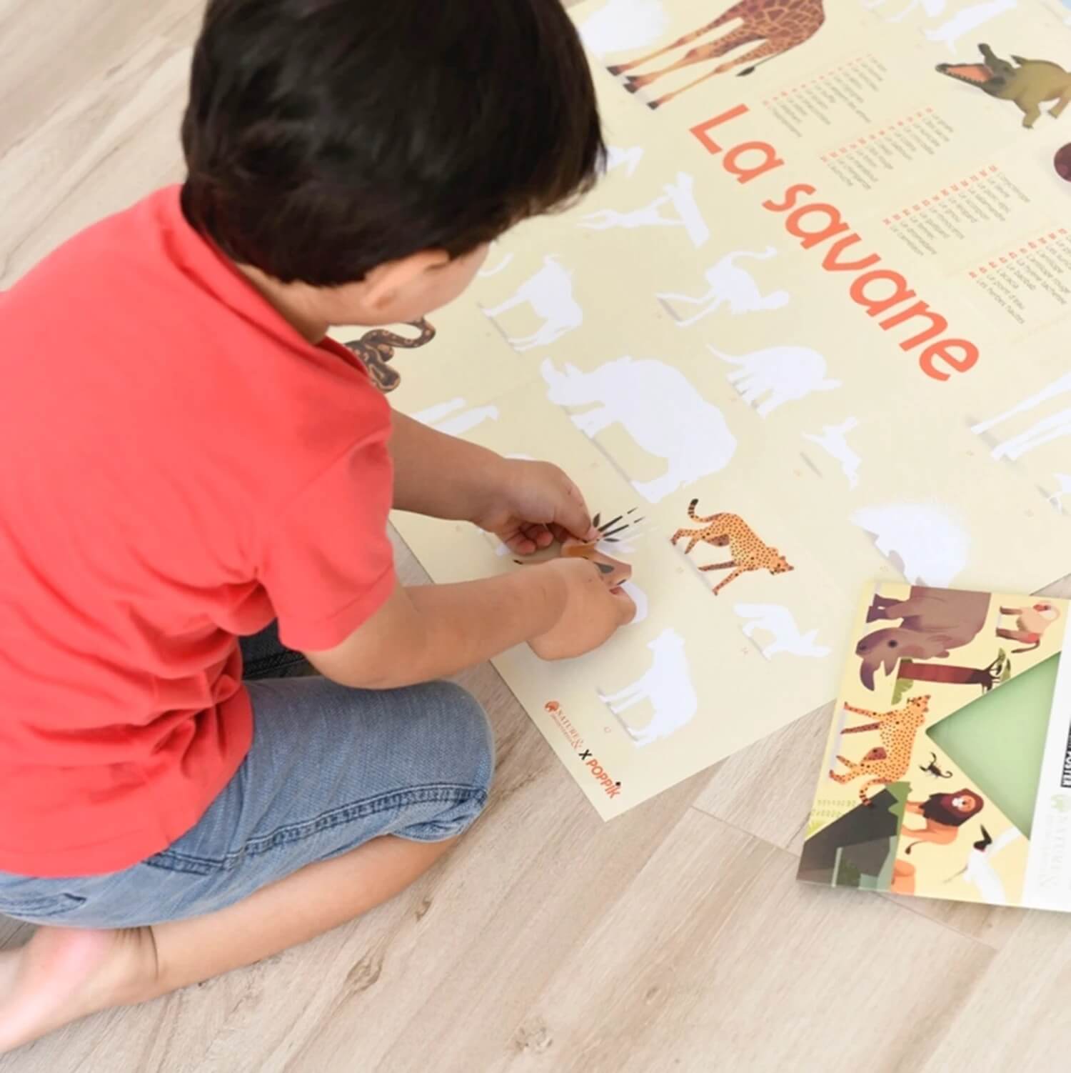 Poppik - Stickerposter Savanne