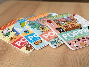 Poppik - Ausmalbilder Kleine Traumhäuser