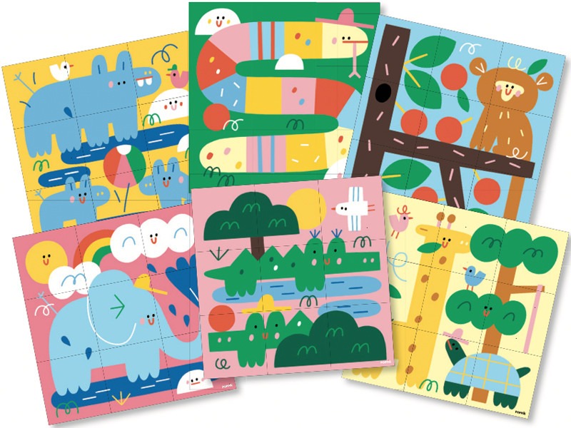 Poppik - Stickerkarten Tiere
