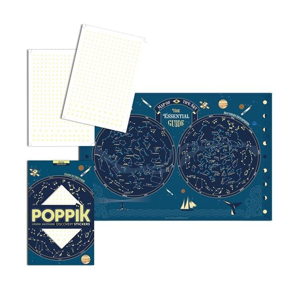 Poppik - Stickerposter Himmelskarte