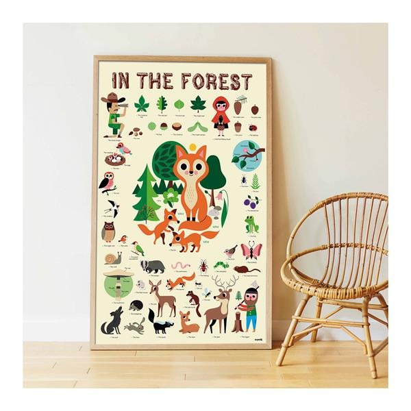 Poppik - Stickerposter Wald