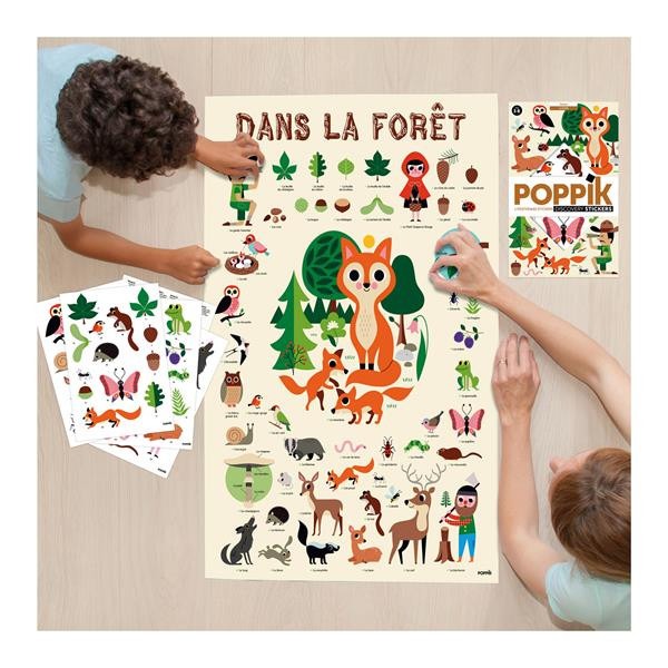 Poppik - Stickerposter Wald