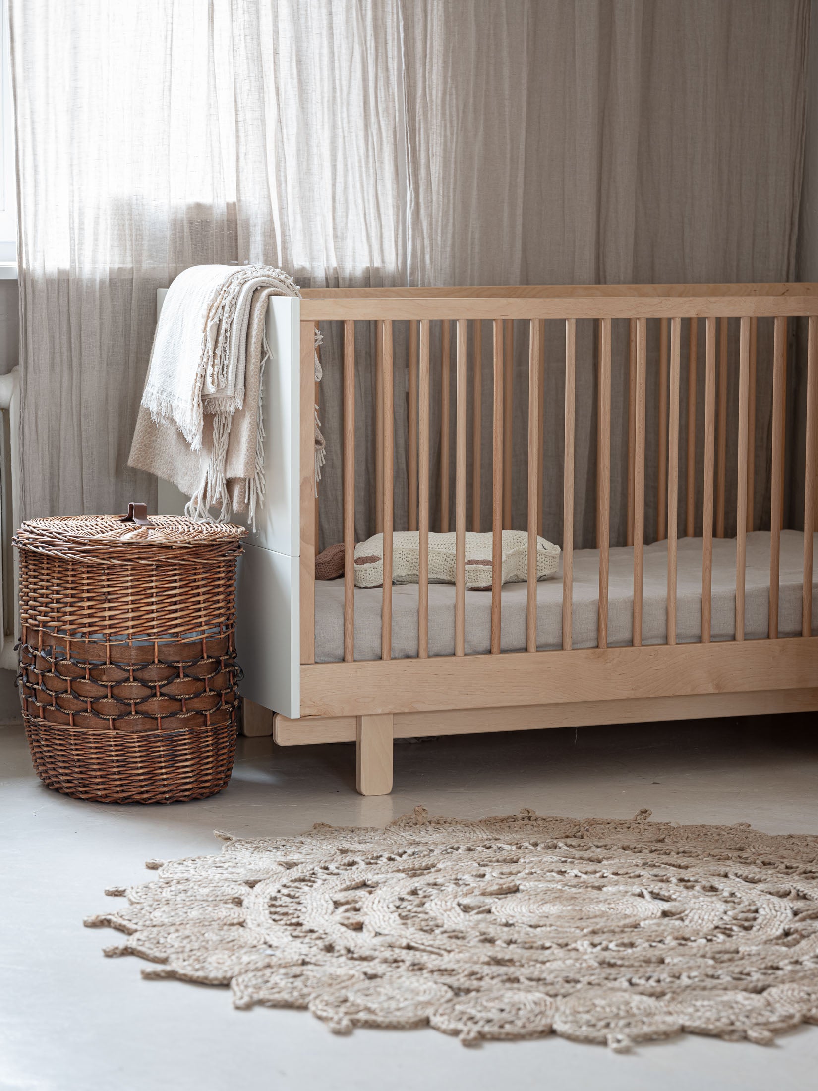 Wood Luck - Bett Basic 70x140 off-white