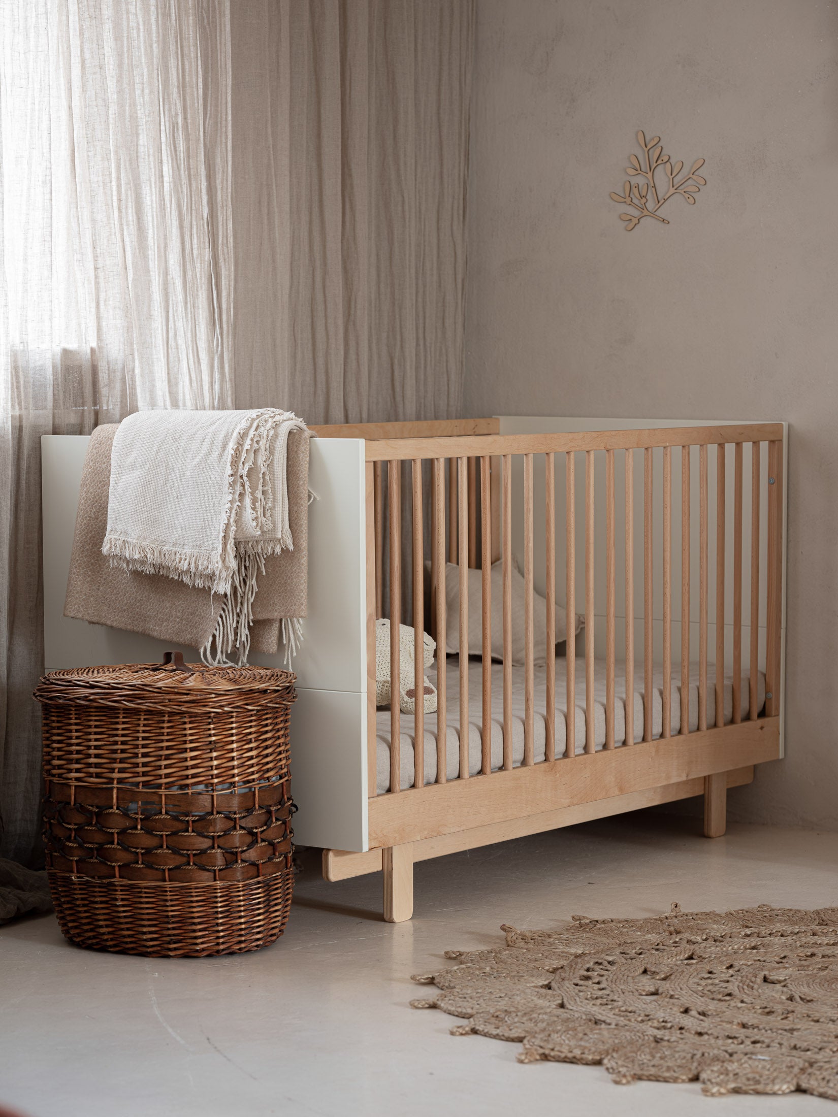 Wood Luck - Bett Basic 70x140 off-white