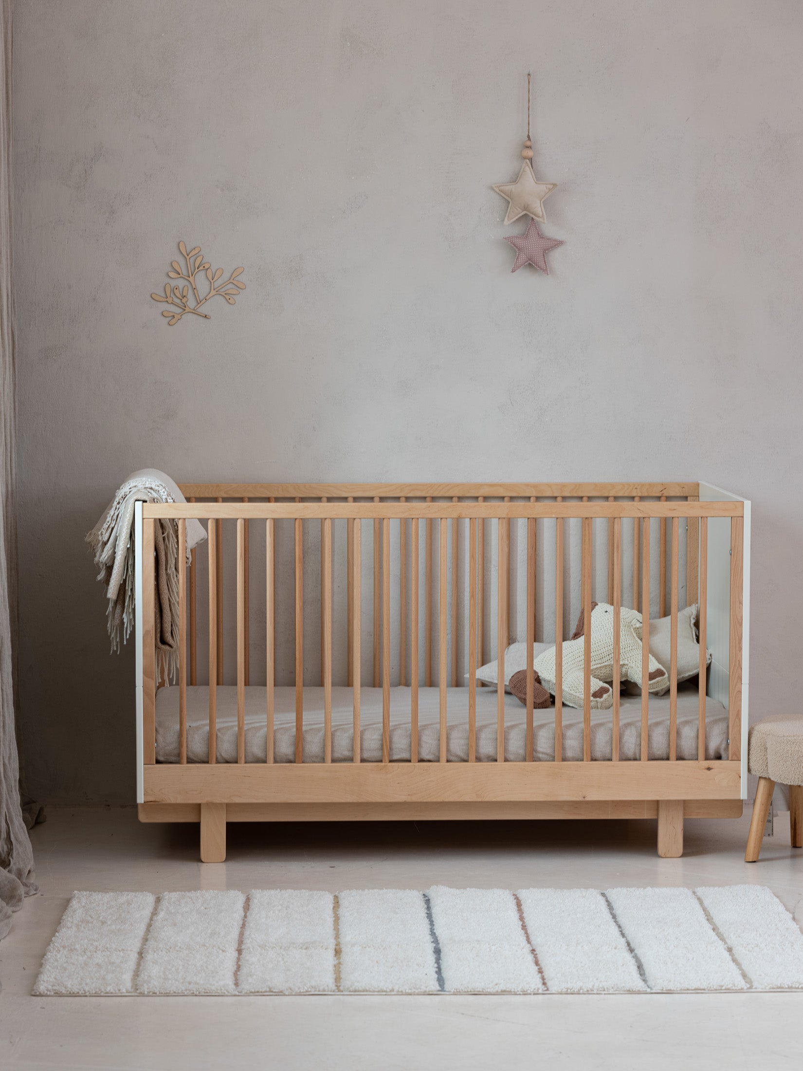 Wood Luck - Bett Basic 70x140 off-white
