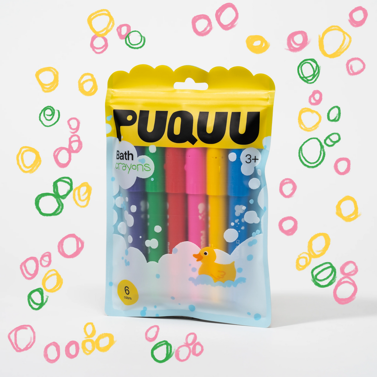 PUQUU - Badewannen-Malstifte 6 St.