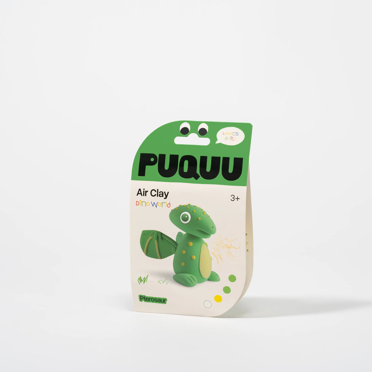 PUQUU - Lufttrocknende Knete: Air Clay Dino Grün