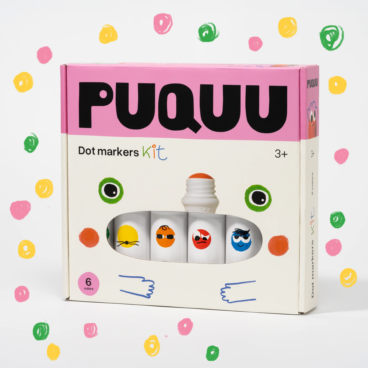 PUQUU - Punktmarker mit Ausmalbildern 6 St.