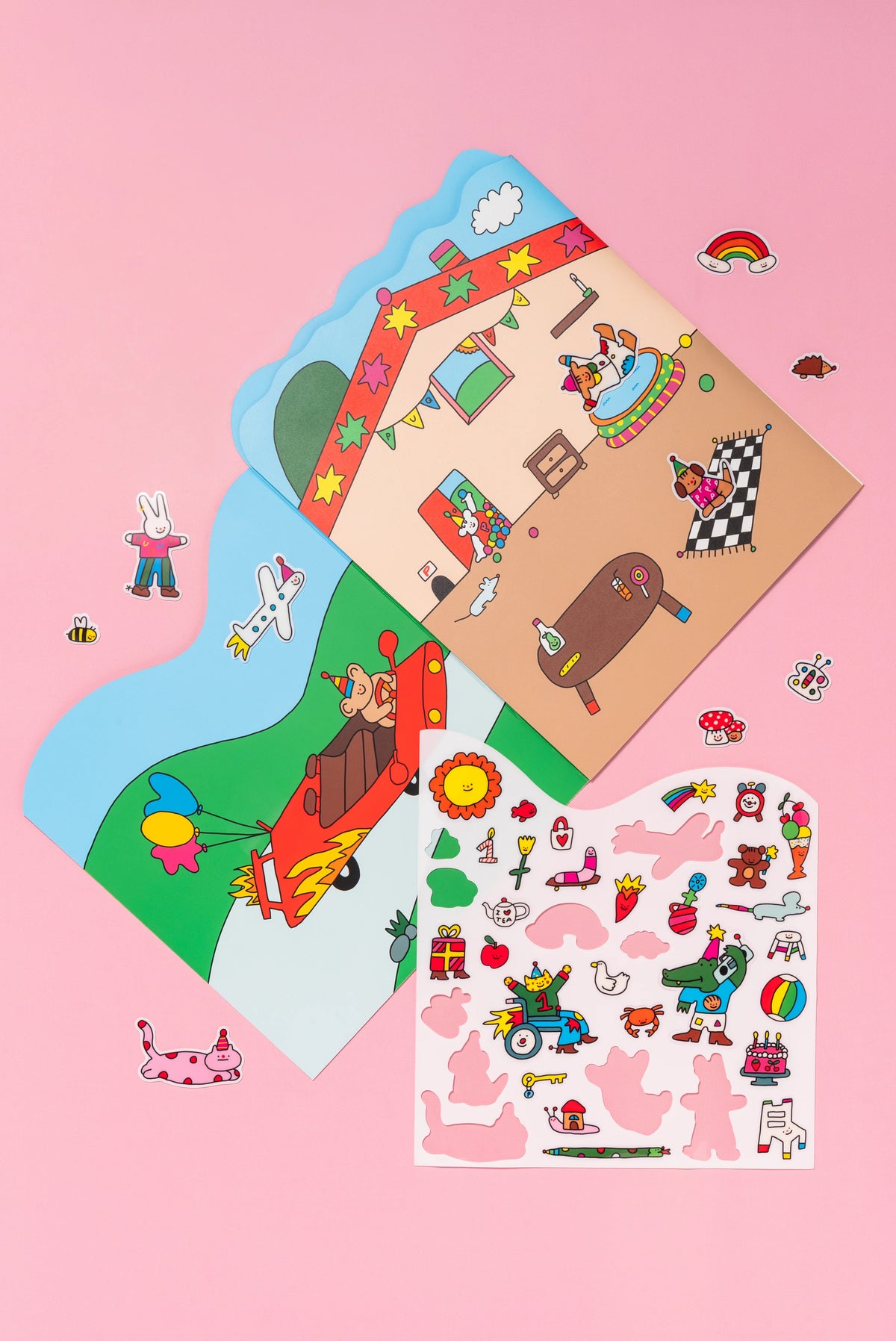 PUQUU - Stickerbuch mit 37 Gelstickern