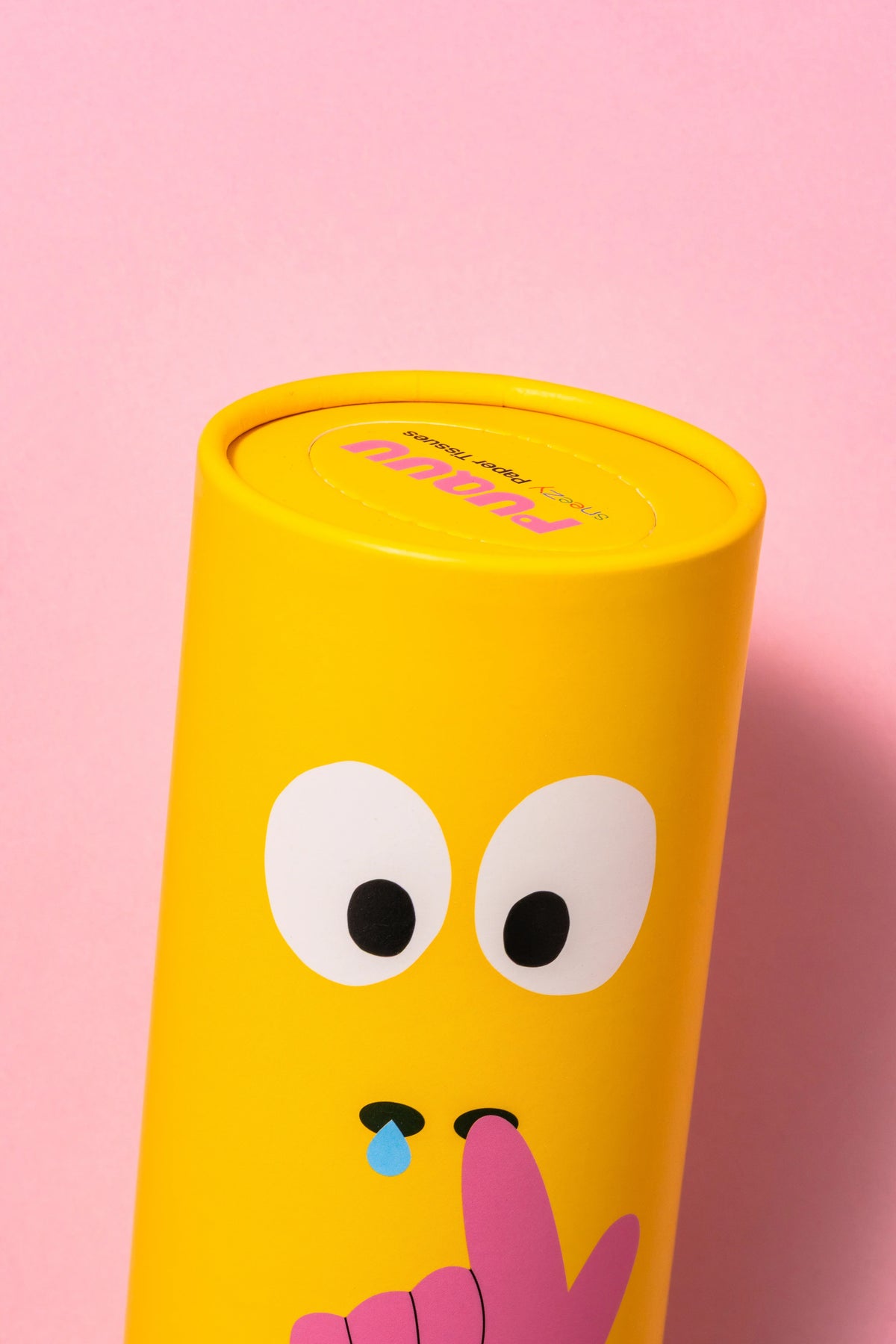 PUQUU - Taschentücher in Design-Tube Gelb