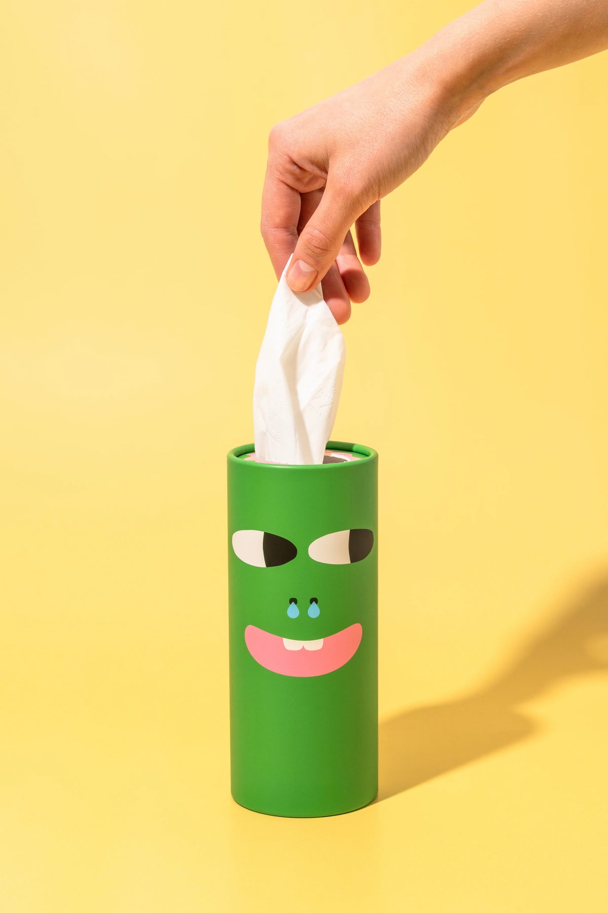 PUQUU - Taschentücher in Design-Tube Grün