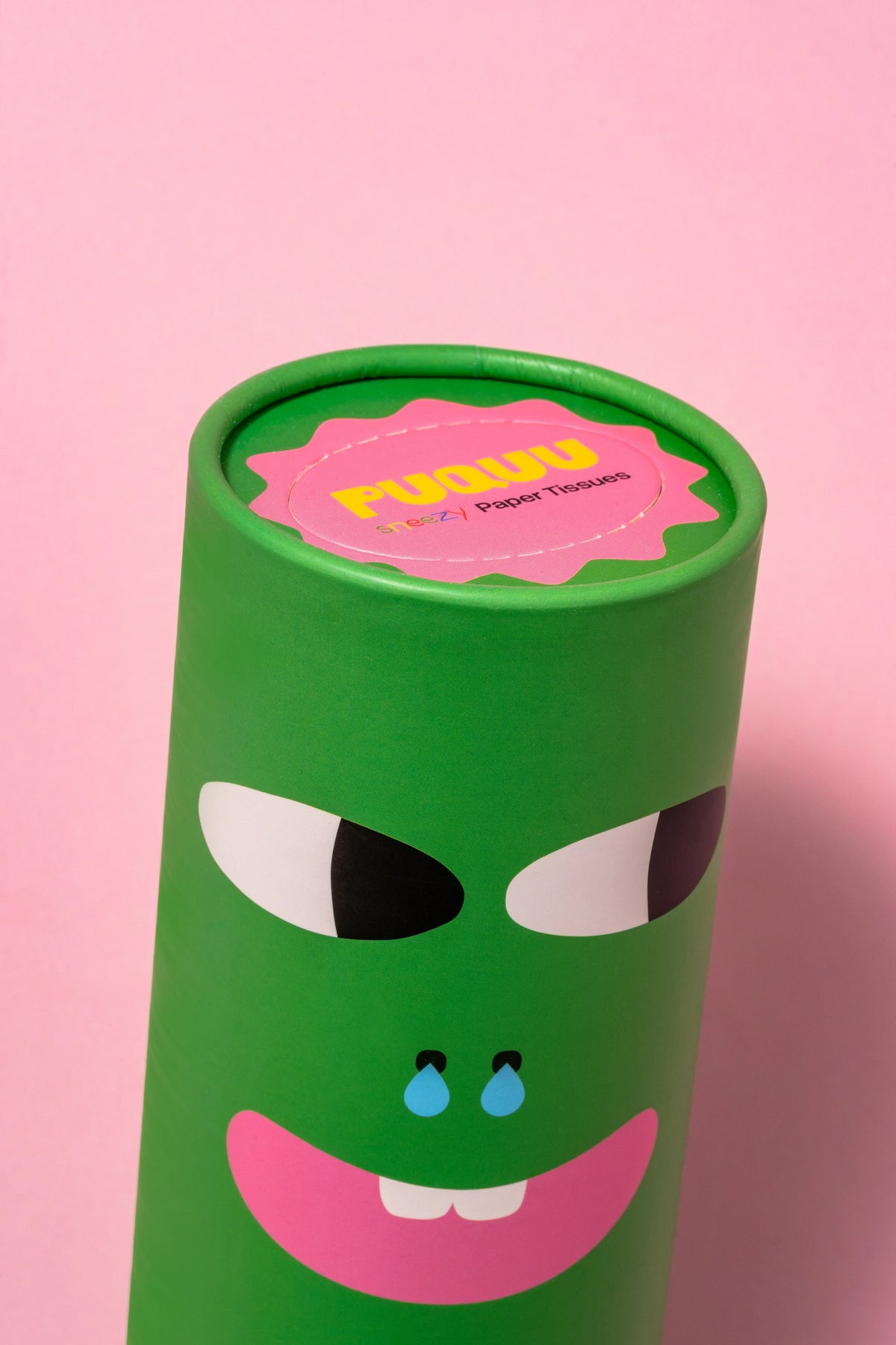 PUQUU - Taschentücher in Design-Tube Grün