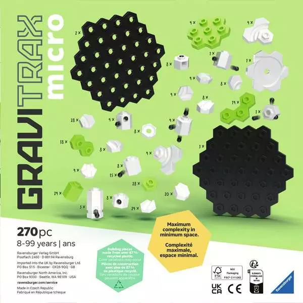 Ravensburger - GraviTrax micro Gravi Green 270-tlg.