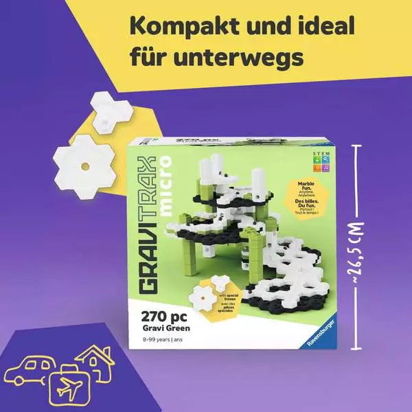 Ravensburger - GraviTrax micro Gravi Green 270-tlg.