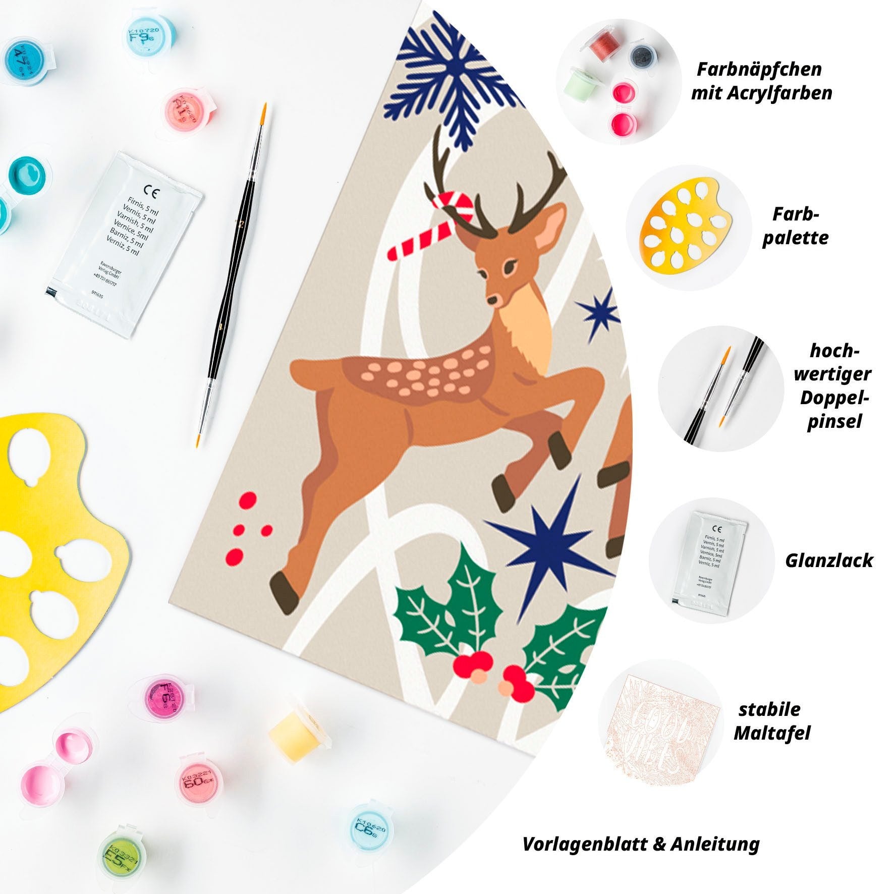 Ravensburger - Malen nach Zahlen: Christmas Deer
