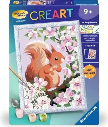 Ravensburger - Malen nach Zahlen: Neugieriges Eichhörnchen