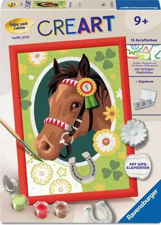 Ravensburger - Malen nach Zahlen mit Gips: Pferdeglück