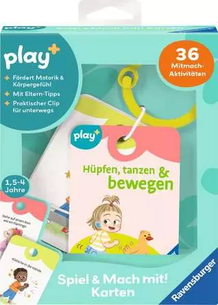 Ravensburger - Play+ Karten: Hüpfen, tanzen & bewegen