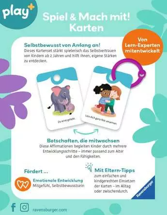Ravensburger - Play+ Karten: Du bist toll, so wie du bist