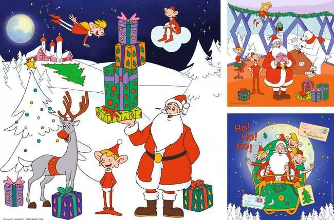 Ravensburger - Puzzle Weihnachtsmann & Co.KG 3x49 Teile