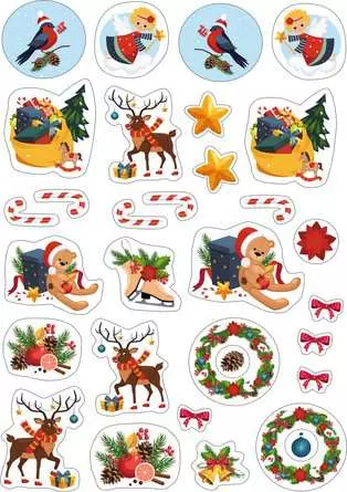 Ravensburger - Weihnachtsmalheft mit Stickern ab 4