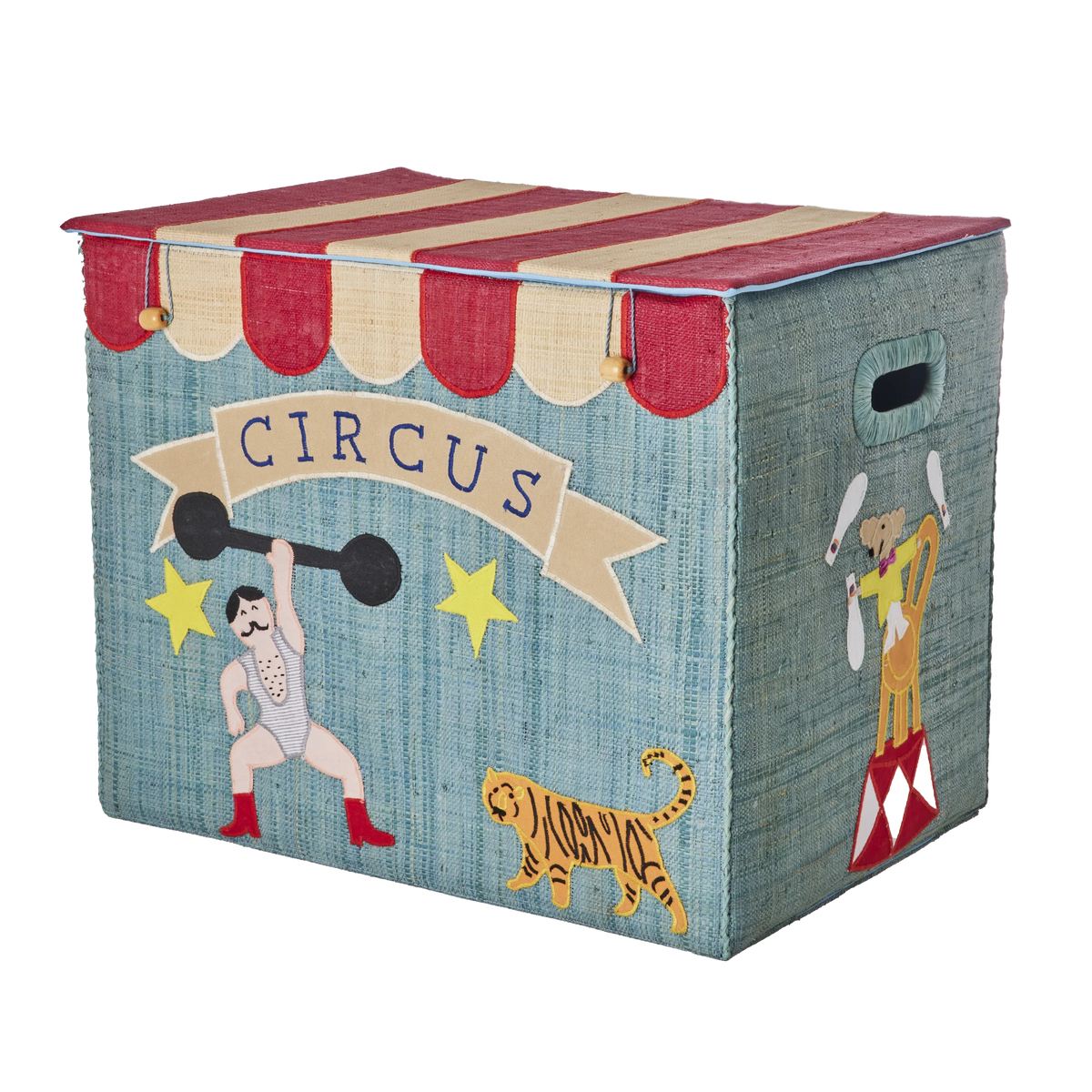 RICE - Aufbewahrungskorb Circus Blau
