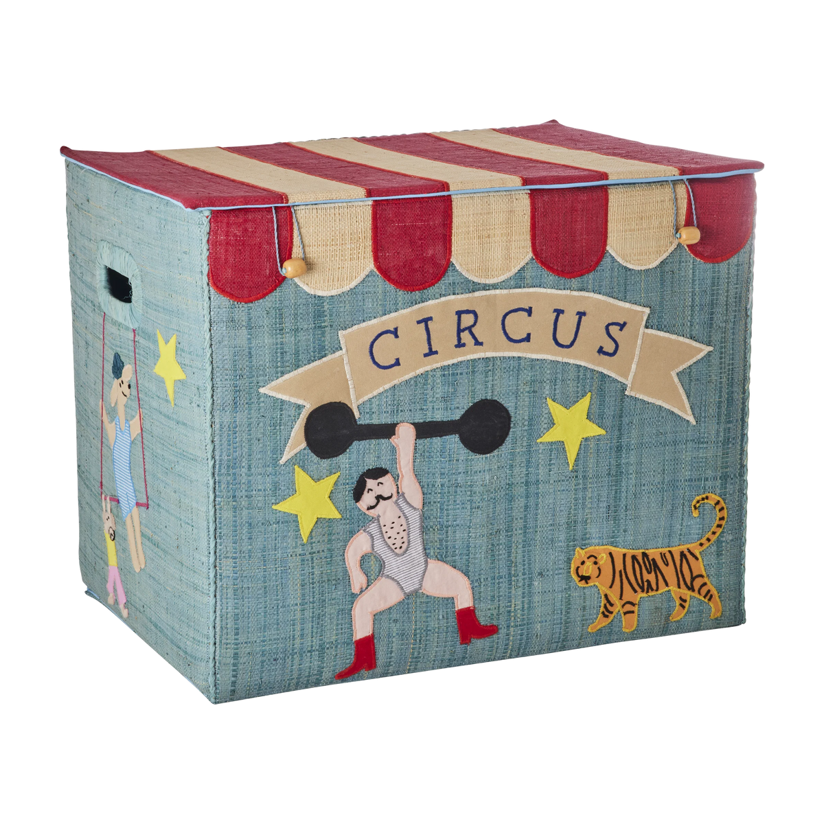RICE - Aufbewahrungskorb Circus Blau