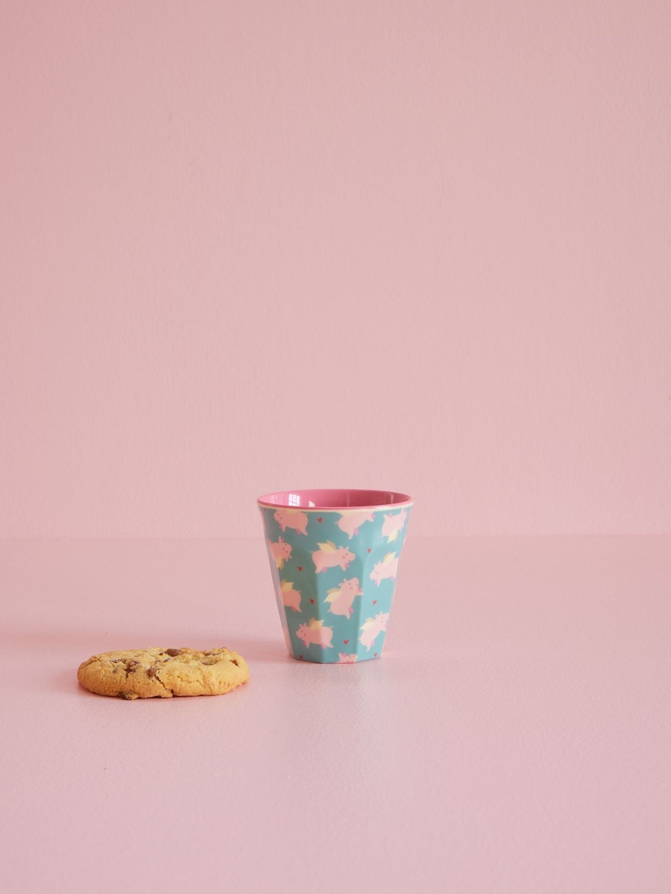 RICE - Becher aus Melamin Flying Pig Print klein