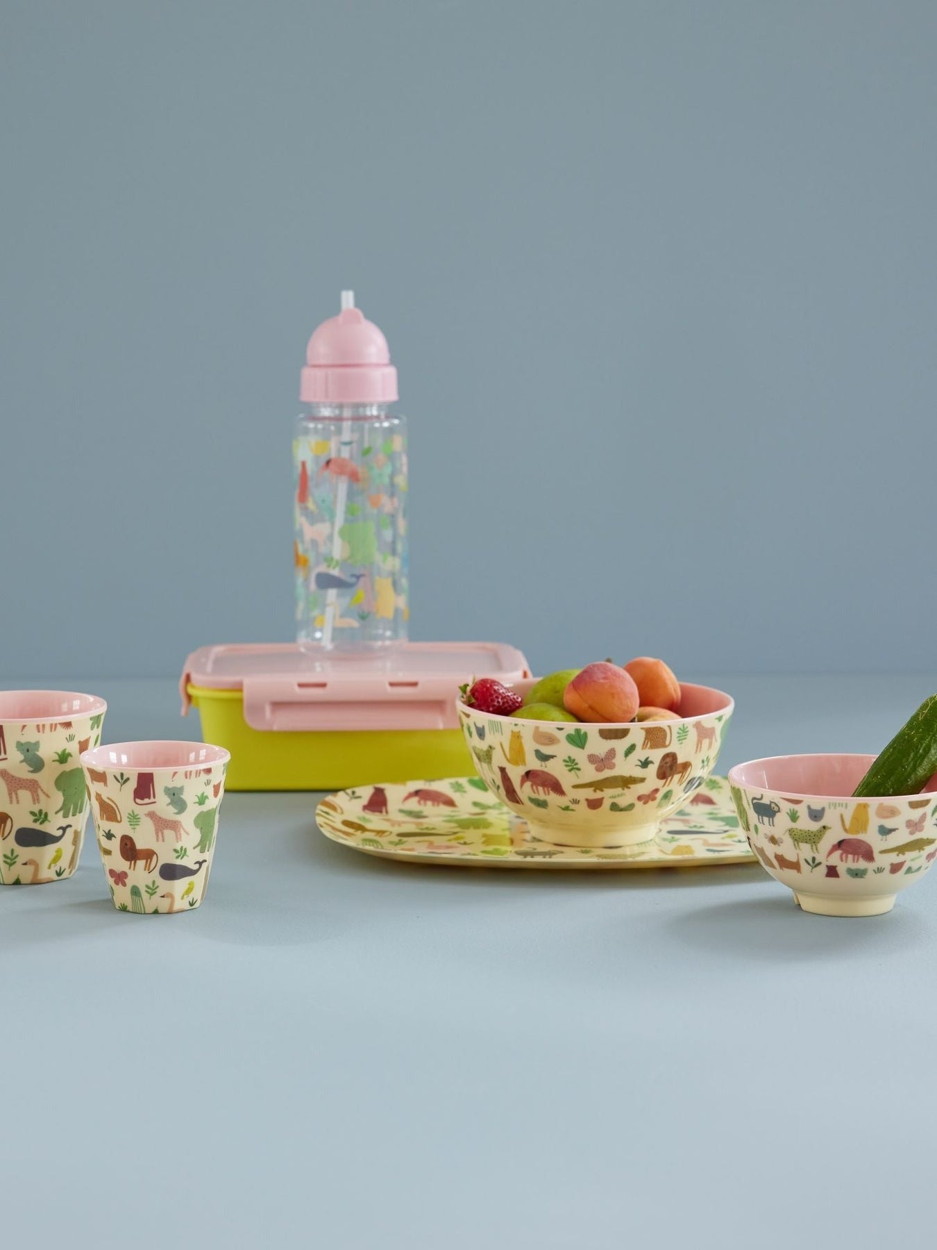 RICE - Becher aus Melamin Sweet Jungle Pink klein