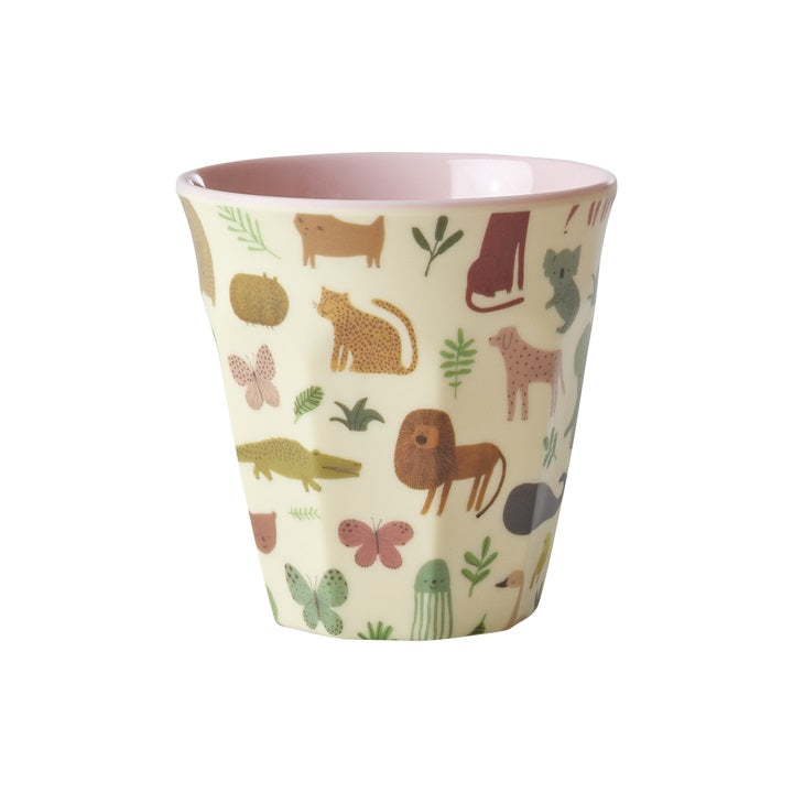 RICE - Becher aus Melamin Sweet Jungle Pink klein