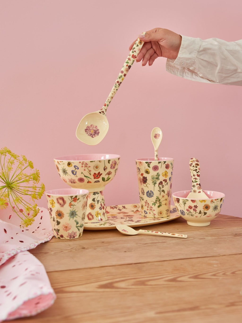RICE - Becher aus Melamin Floras Dream medium