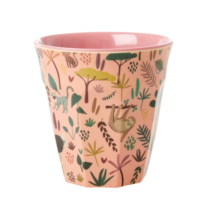 RICE - Becher aus Melamin Jungle Animals medium