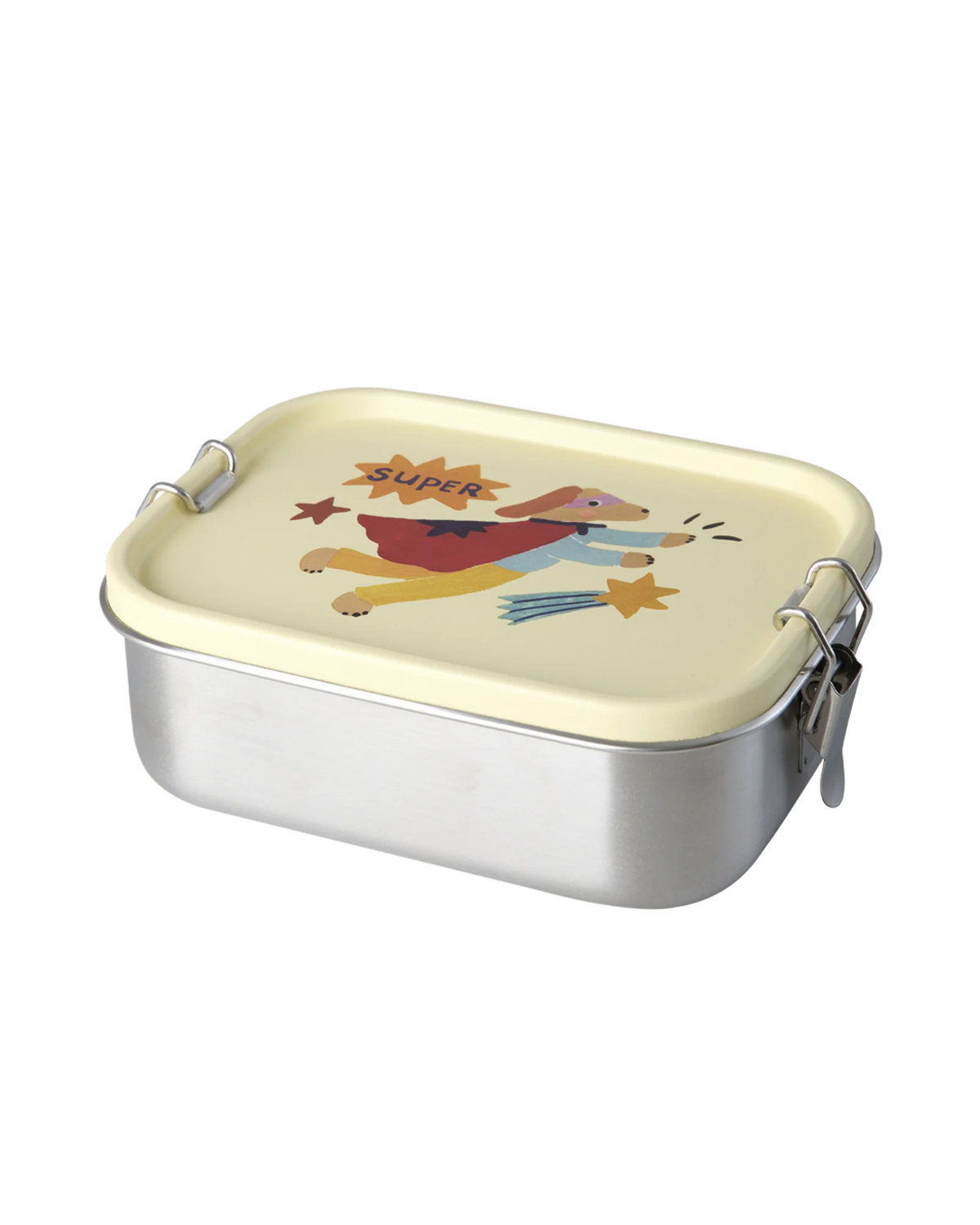 RICE - Lunchbox aus Edelstahl 800ml Hero Print Creme