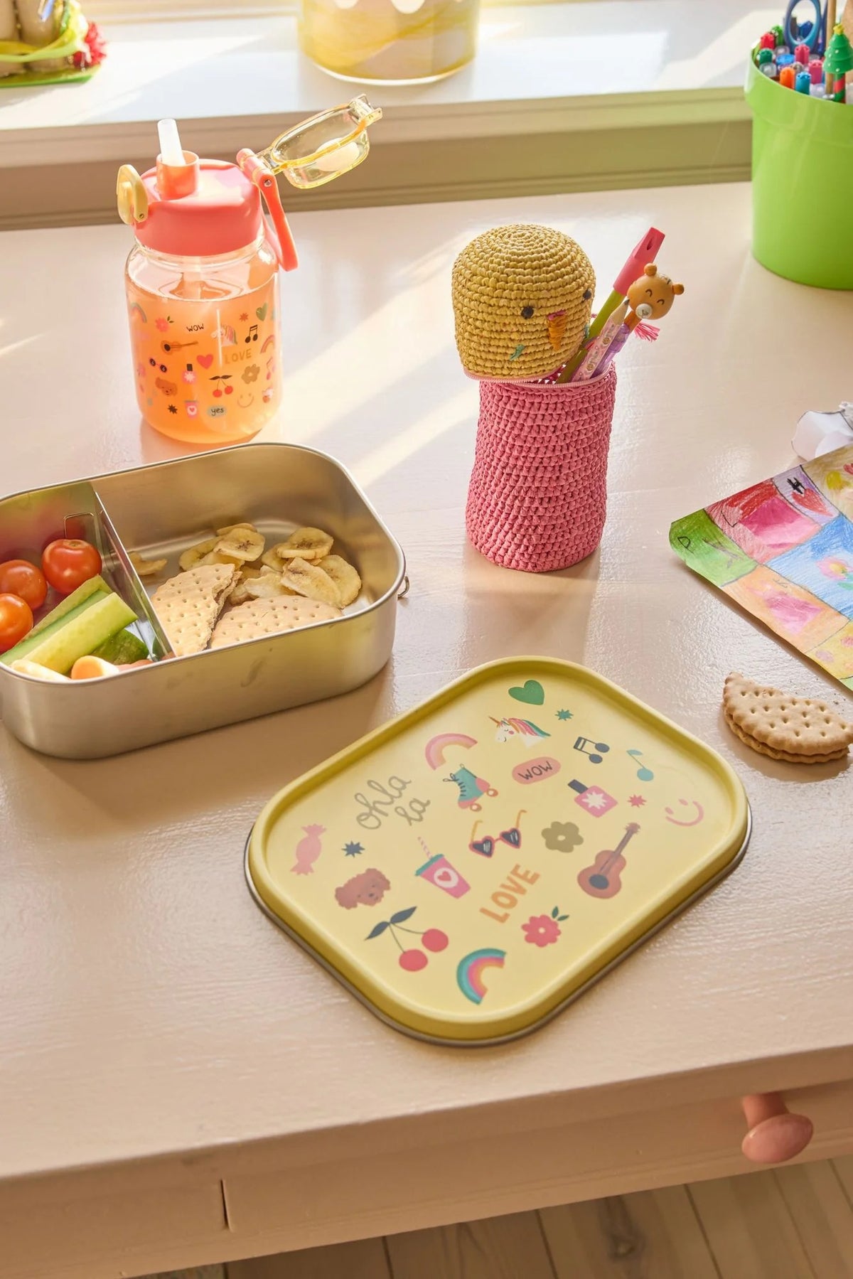 RICE - Lunchbox aus Edelstahl Unicorn Love Print