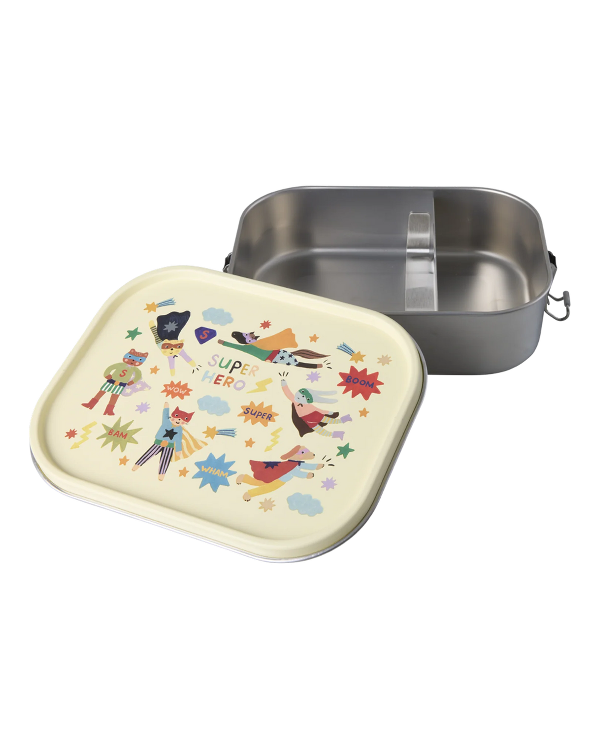 RICE - Lunchbox aus Edelstahl 1400ml Hero Print Creme